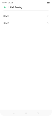 Press the name of the SIM.