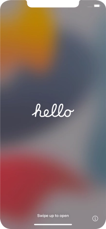 Slide your finger upwards starting from the bottom of the screen.