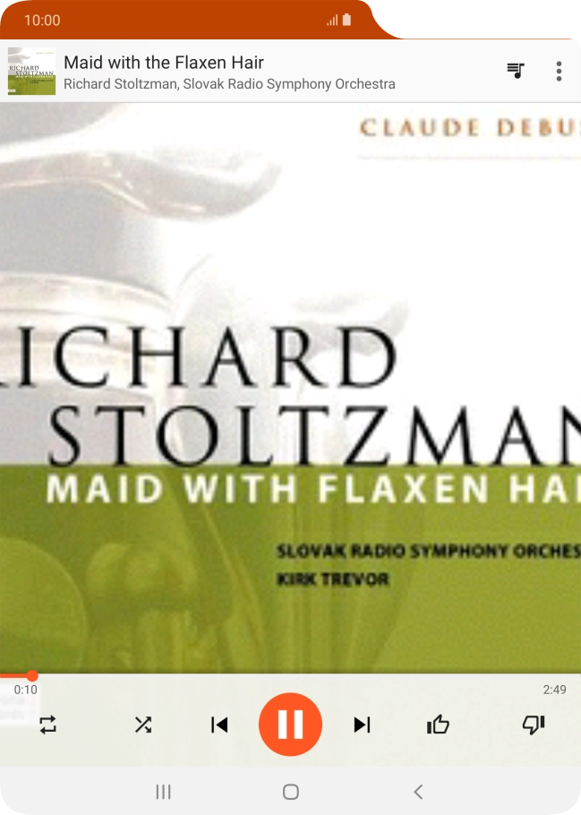 Press arrow right to go to the next audio file.