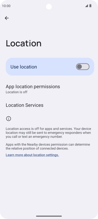 Press the indicator next to Press the indicator next to
