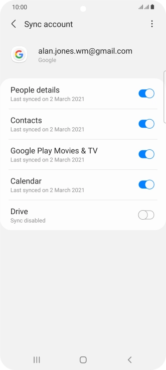 Press the Home key to return to the home screen.