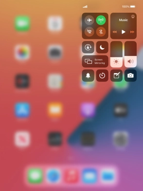 Press the required function to open an application or turn the function on or off. Press the required function to open an application or turn the function on or off.