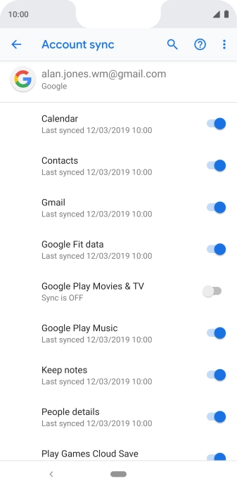 Press the Home key to return to the home screen.
