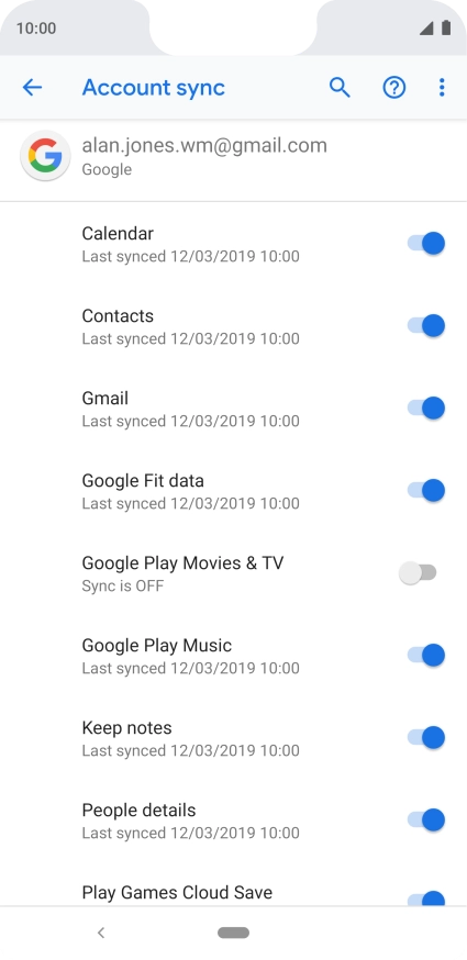 Press the Home key to return to the home screen.
