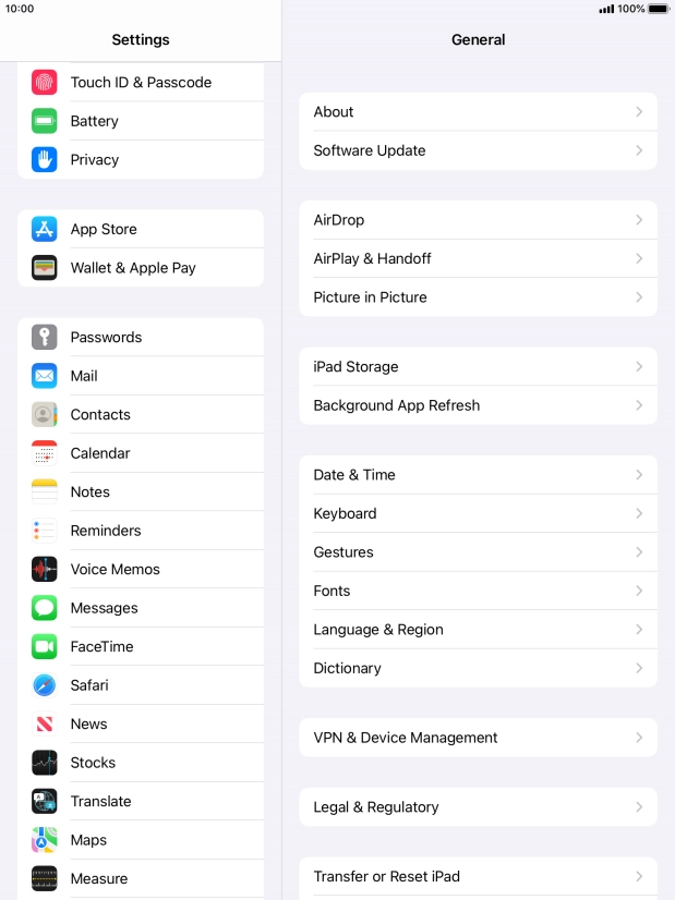 Press Touch ID & Passcode.