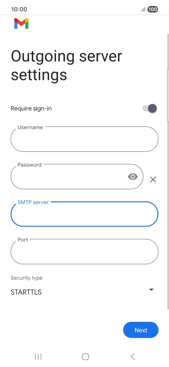 Press the field below 