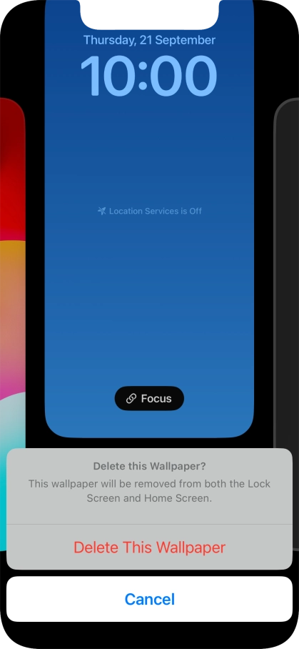 Press Delete This Wallpaper.