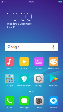 When the battery charging icon is displayed, the battery is charging.