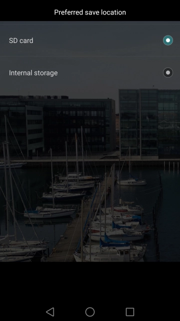 Press SD card to save your pictures on the memory card.