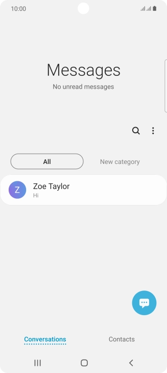 Press the new message icon.