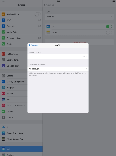 Press the field below 