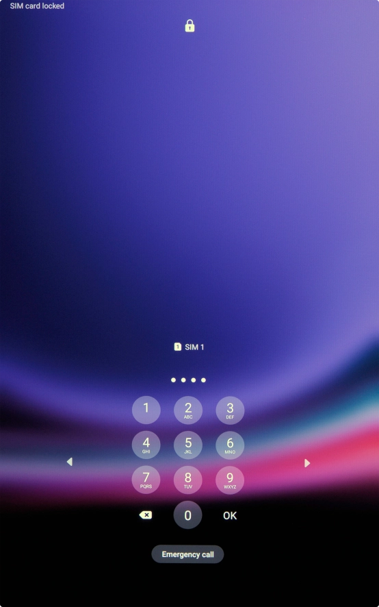 If you're asked to key in your PIN, do so and press OK.