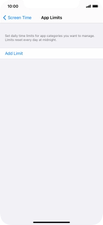 Press Add Limit.