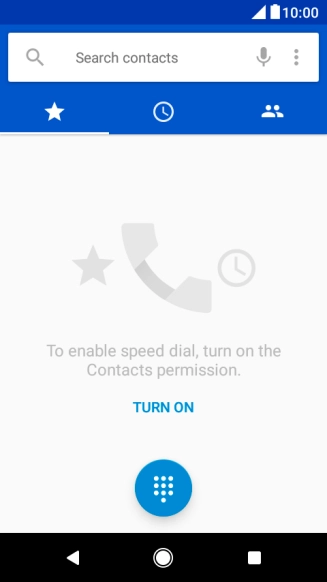 Press the menu icon.