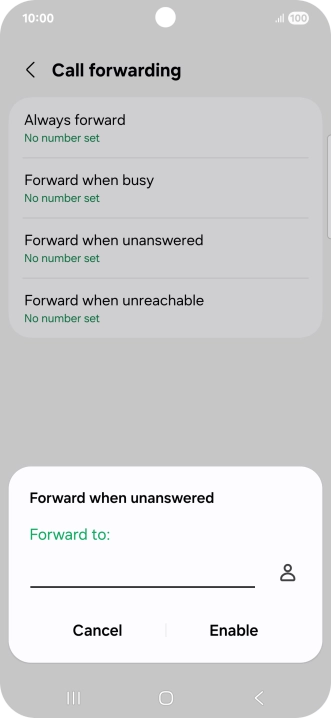 Key in +61414121121 and press Enable.
