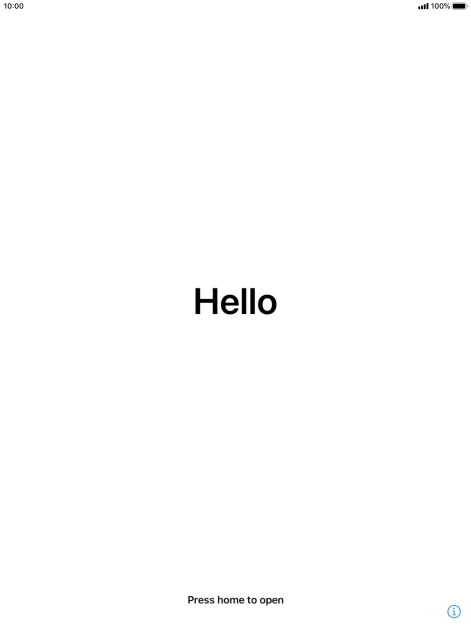 Press the Home key. Press the Home key.