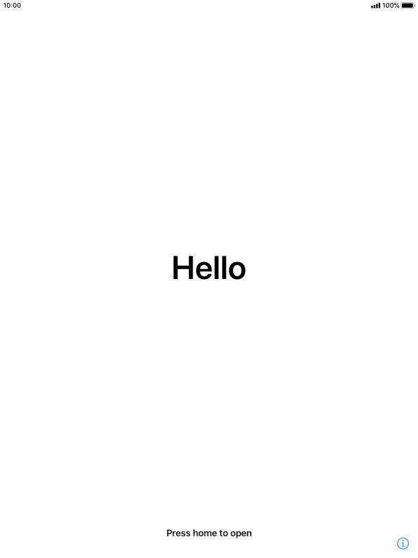 Press the Home key. Press the Home key.