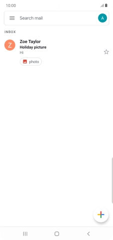 Press the email account icon.