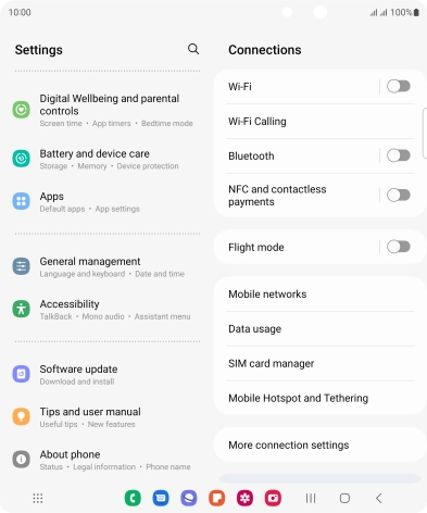 Press Software update.