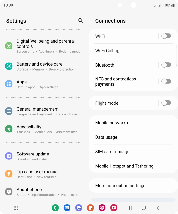 Press Software update.