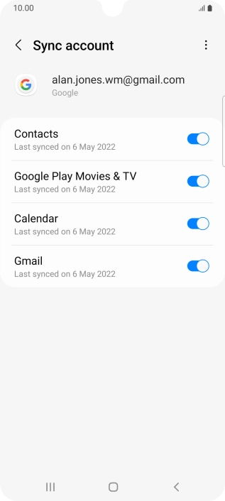 Press the Home key to return to the home screen.