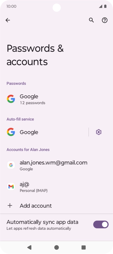 Press the Home key to return to the home screen.