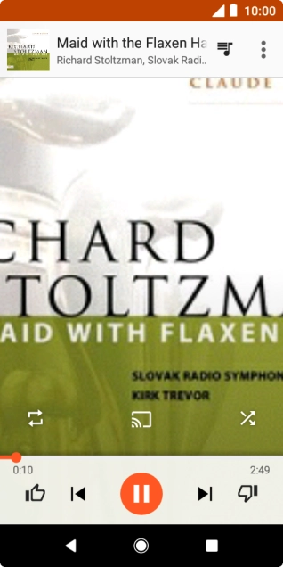 Press arrow right to go to the next audio file.