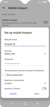 Press the field below 