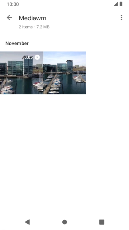 Press and hold any picture or video.