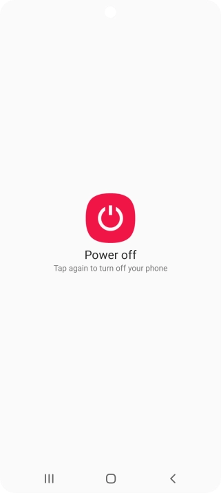 Press Power off. Press Power off.