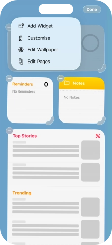 Press Add Widget. Press Add Widget.