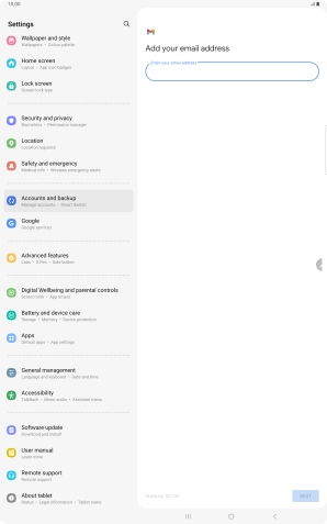 Press the field below 