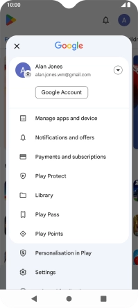 Press Manage apps and device.
