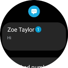 Press the required text message to read it.
