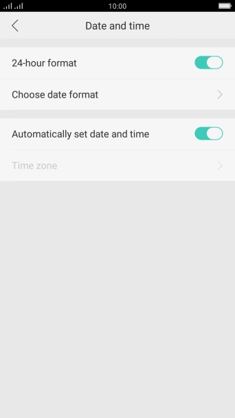 Press the Home key to return to the home screen.