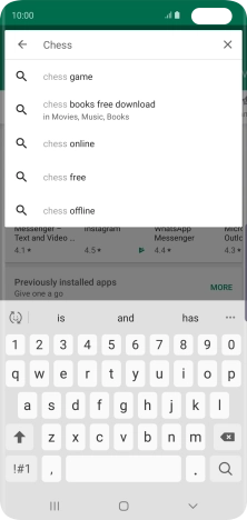 Key in the name or subject of the required app and press the search icon. Key in the name or subject of the required app and press the search icon.