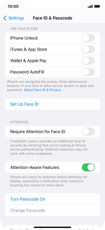 Press Set Up Face ID.