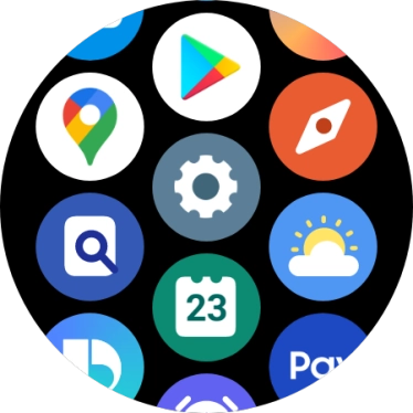 Press the settings icon.