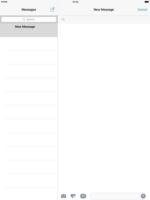 Press the search field and key in the first letters of the recipient's name. Press the search field and key in the first letters of the recipient's name.