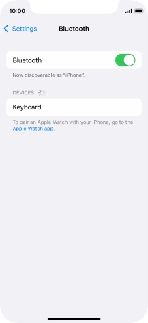 Press the required Bluetooth device and follow the instructions on the screen to pair the device with your phone.