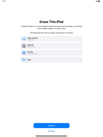 Press Continue. Press Continue.