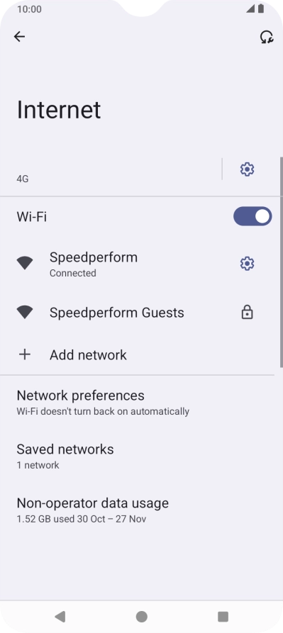 Press the Home key to return to the home screen.