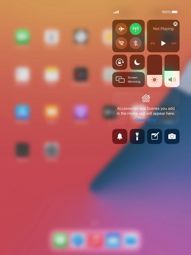 Press the sound mode icon to turn silent mode on or off.