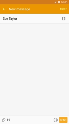 Press the attachment icon.