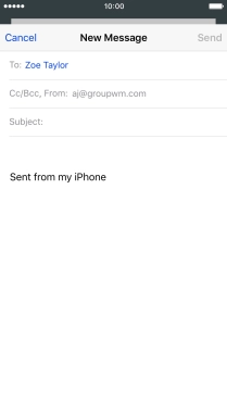 Press Subject and key in the required subject.