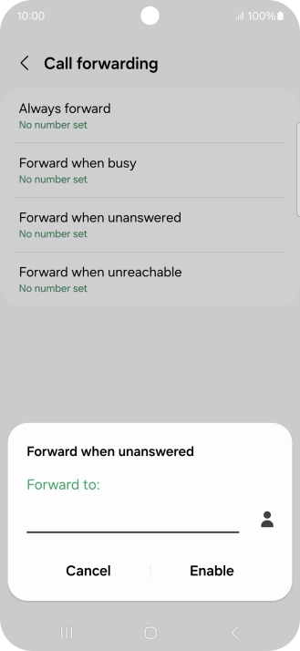 Key in +61414121121 and press Enable.