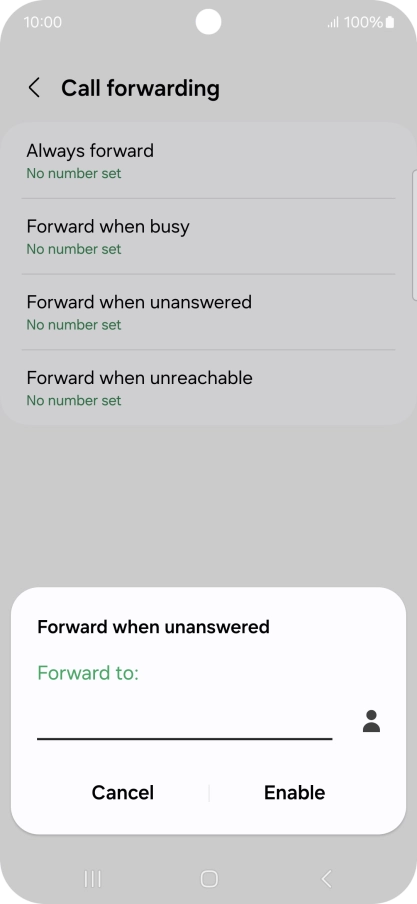 Key in +61414121121 and press Enable.
