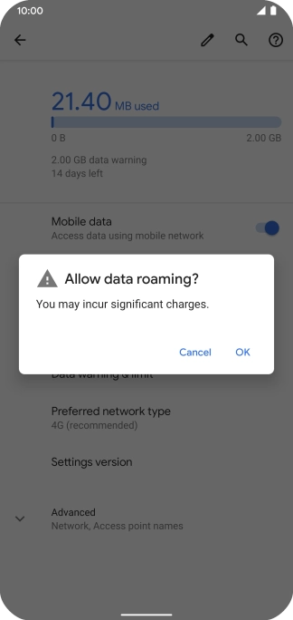 If you turn on the function, press OK.