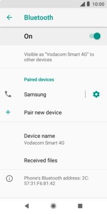 Press the Home key to return to the home screen.