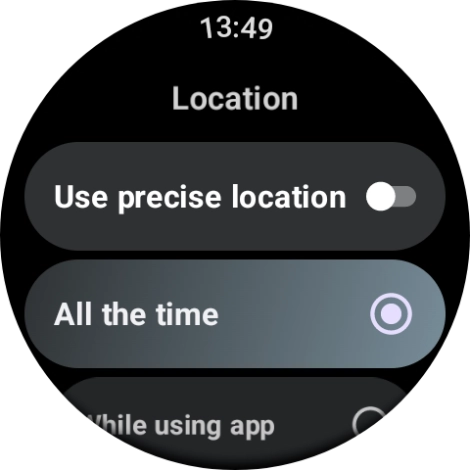 Follow the instructions on the screen to select the required settings and turn the function on or off.